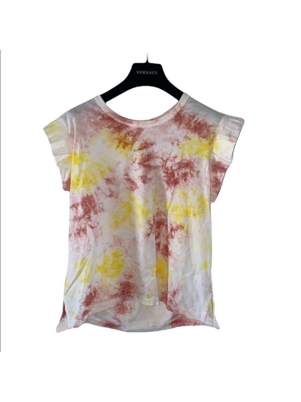 Ella Moss Empire Yellow Short Sleeve Shirt Size XS NWT